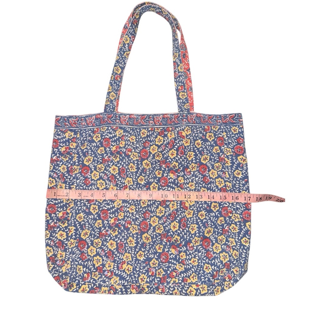 Floral Cotton Tote Bag | Reversible - Picture 2 of 4